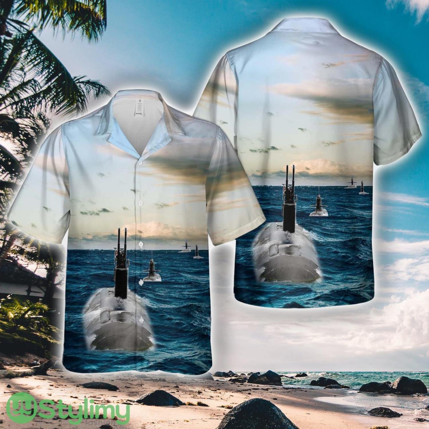 US Navy Submarine Bubblehead Hawaiian Shirt 2 US Navy Submarine Bubblehead Hawaiian Shirt Product Photo 1