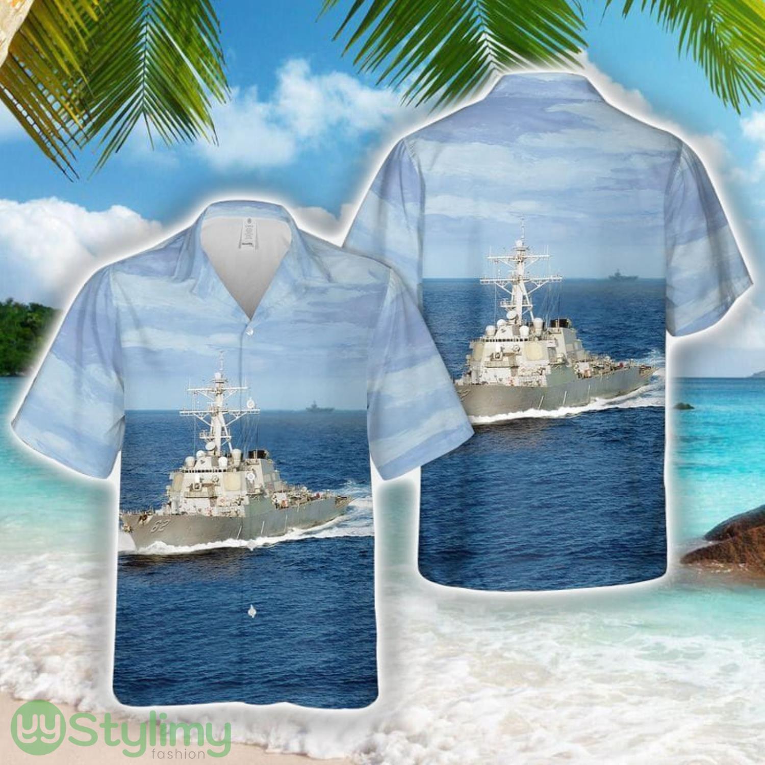 US Navy USS Fitzgerald (DDG-62) Arleigh Burke-class Destroyer Hawaiian Shirt 2 US Navy USS Fitzgerald (DDG-62) Arleigh Burke-class Destroyer Hawaiian Shirt Product Photo 1