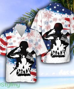 US Soldier Veteran, 4th Of July Hawaiian Shirt - US Soldier Veteran, 4th Of July Hawaiian Shirt
