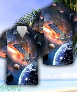 US Space Force Advanced Extremely High Frequency (AEHF) Hawaiian Shirt - US Space Force Advanced Extremely High Frequency (AEHF) Hawaiian Shirt