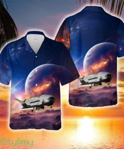 US Space Force X-37B Orbital Test Vehicle Hawaiian Shirt - US Space Force X-37B Orbital Test Vehicle Hawaiian Shirt