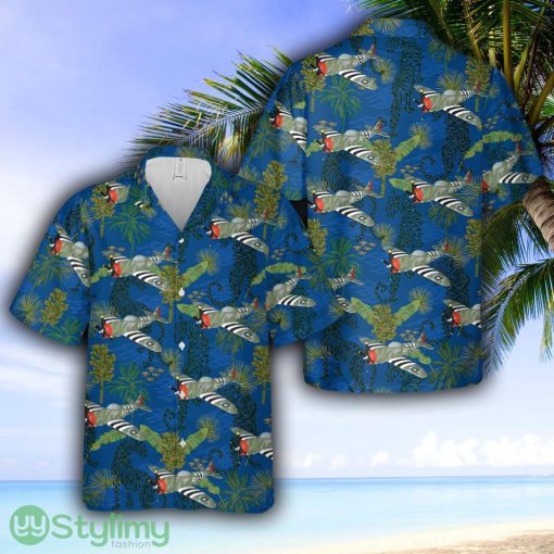 USAAF fighter-bomber airplane Republic P-47 Thunderbolt Gabby Gabreski Hawaiian Shirt