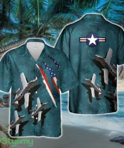 USAF Fairchild A-10C Thunderbolt II Hawaiian Shirt - USAF Fairchild A-10C Thunderbolt II Hawaiian Shirt