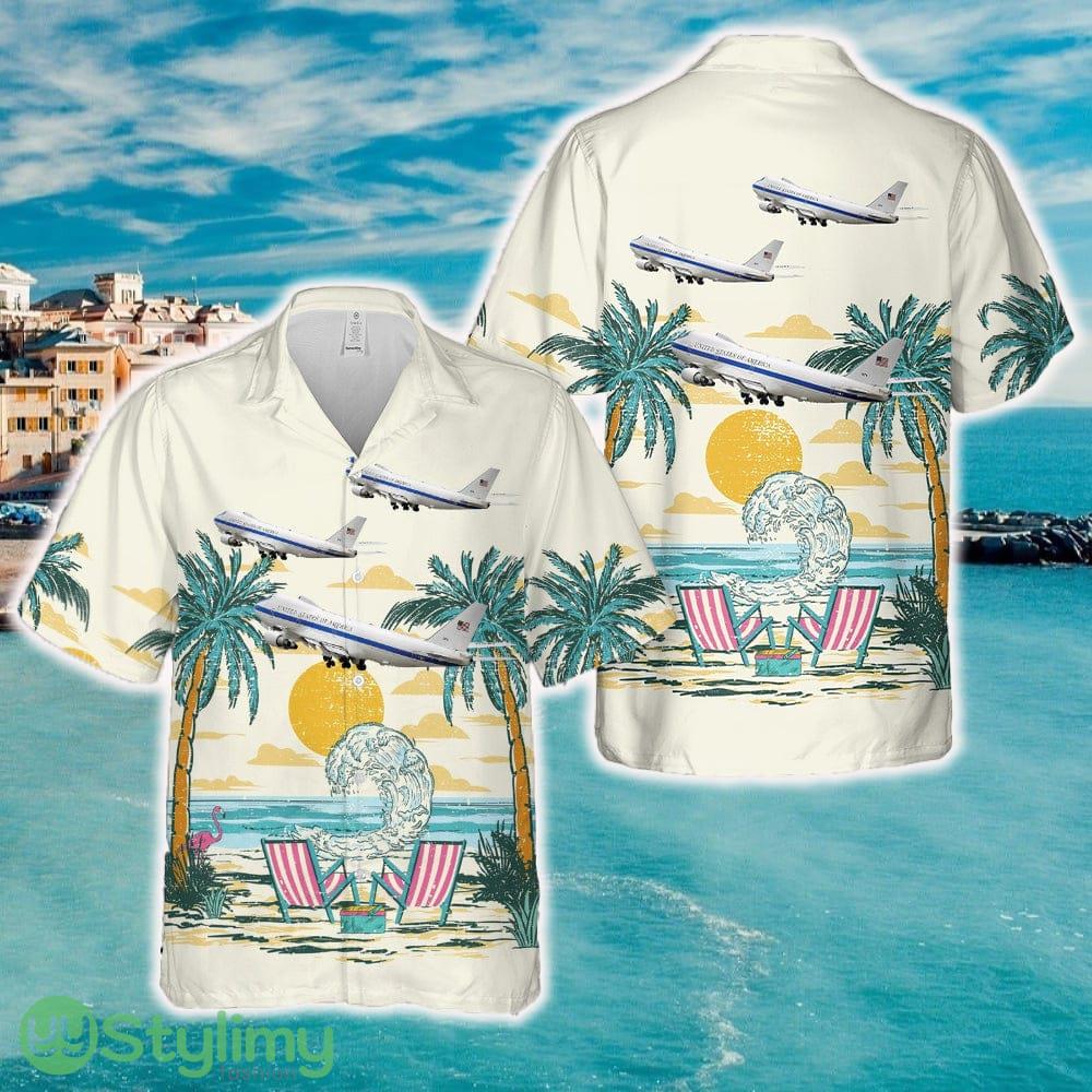 USAF Nightwatch Doomsday Boeing E-4B Hawaiian Shirt 2 USAF Nightwatch Doomsday Boeing E-4B Hawaiian Shirt - USAF Nightwatch Doomsday Boeing E-4B Hawaiian Shirt