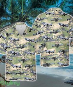 USMC AV-8B Harrier II Hawaiian Shirt - USMC AV-8B Harrier II Hawaiian Shirt