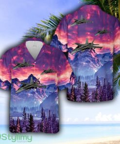 USMC FA-18 Hornet, Marine Fighter Attack Squadron-115 (VMFA-115), Silver Eagles Hawaiian Shirt - USMC FA-18 Hornet, Marine Fighter Attack Squadron-115 (VMFA-115), Silver Eagles Hawaiian Shirt