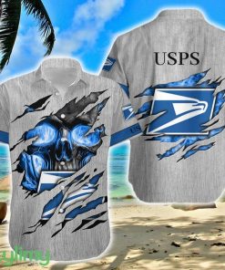 USPS Logo Brand Hawaiian Shirt Skull Gift Summer - USPS Logo Brand Hawaiian Shirt Skull Gift Summer