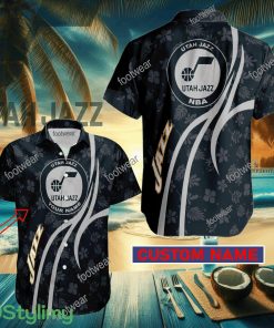 Utah Jazz Custom Name Hawaiian Shirt New For Men Women Fans Gift - Utah Jazz Custom Name Hawaiian Shirt New For Men Women Fans Gift