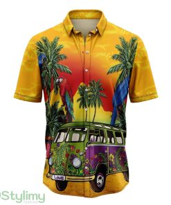 Vintage Hippie bus Aloha Cute Summer Gift 3D Hawaiian Shirt Product Photo 1