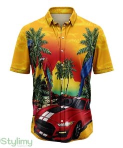 Vintage Mustang Aloha Cute Summer Gift 3D Hawaiian Shirt Product Photo 1