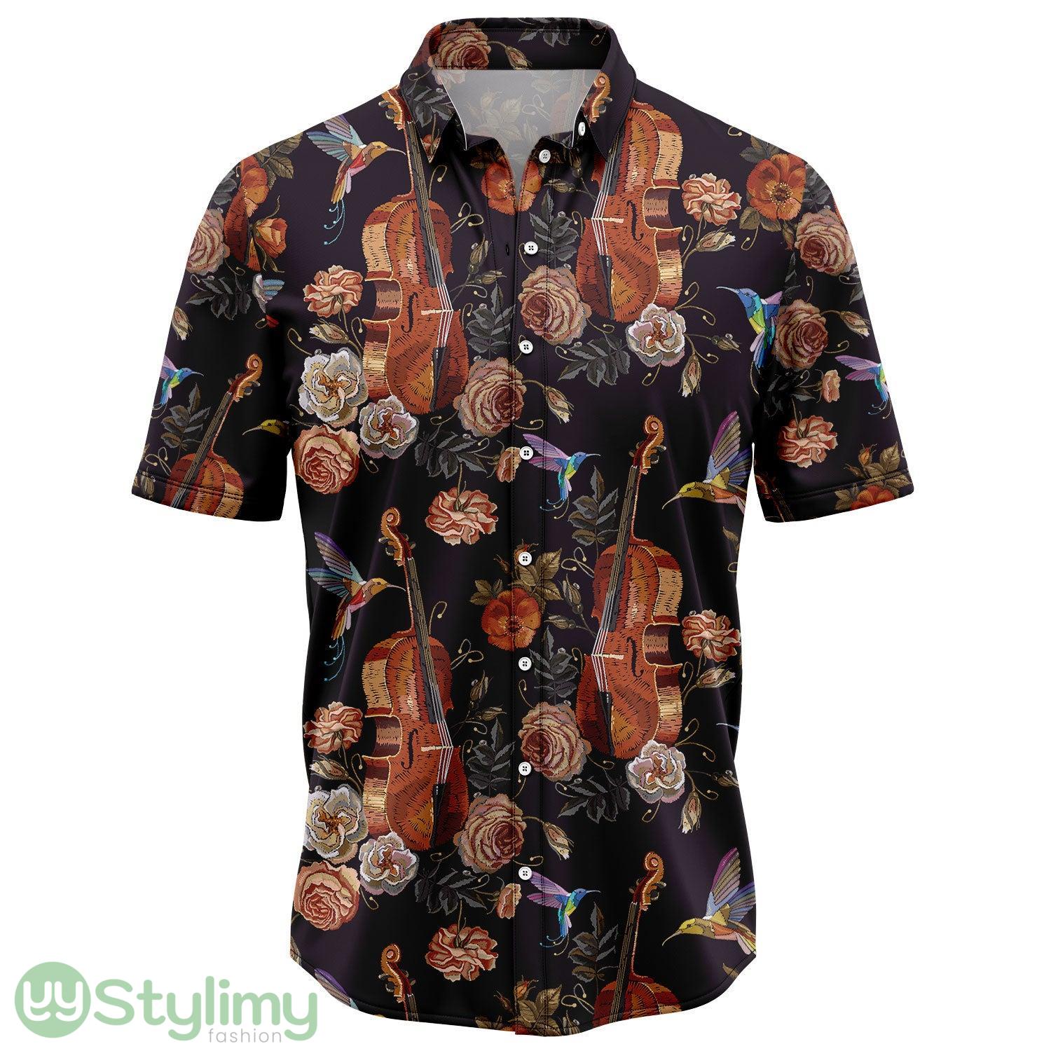 Violin and Hummingbird Hawaiian Shirt Short Sleeves Shirt Beach Gift 2 Violin and Hummingbird Hawaiian Shirt Short Sleeves Shirt Beach Gift Product Photo 1