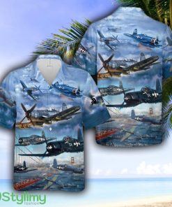 Vought F4U Corsair Hawaiian Shirt - Vought F4U Corsair Hawaiian Shirt