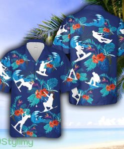 Wakeboarding Silhouettes Hawaiian Shirt - Wakeboarding Silhouettes Hawaiian Shirt