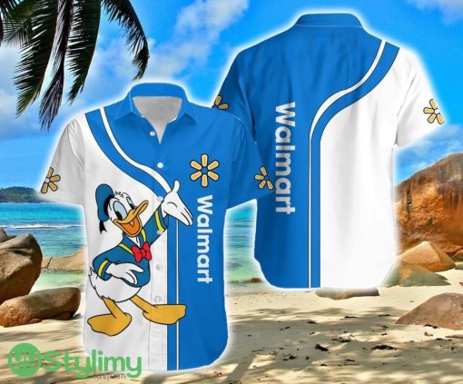 Walmart Logo Brand Donald Duck Hawaiian Shirt Gift Summer