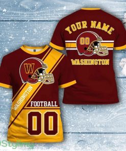 Washington Commanders All Over Printed Custom Name And Number Nfl 3D Printed Shirt For Awesome Fans Product Photo 1