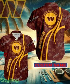 Washington Commanders Custom Name Hawaiian Shirt New For Men Women Fans Gift - Washington Commanders Custom Name Hawaiian Shirt New For Men Women Fans Gift