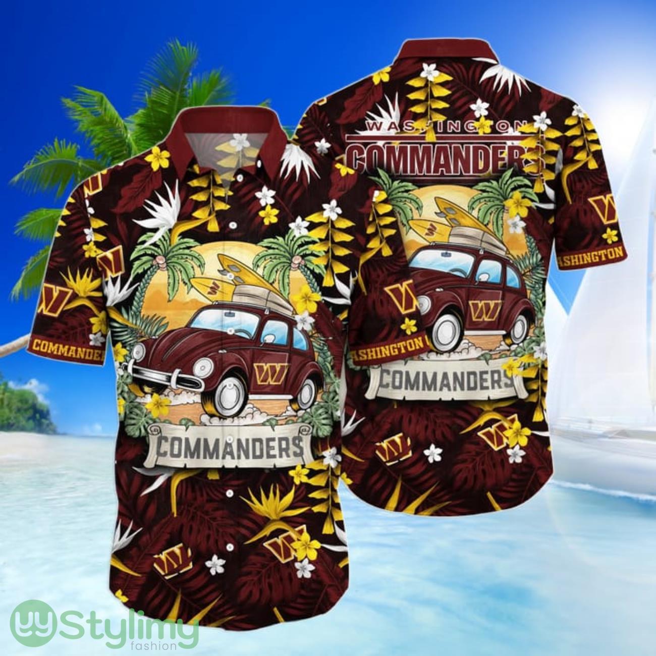 Washington Commanders NFL Car Go To beach Hawaiian Shirt Funny Summer Gift 2 Washington Commanders NFL Car Go To beach Hawaiian Shirt Funny Summer Gift Product Photo 1