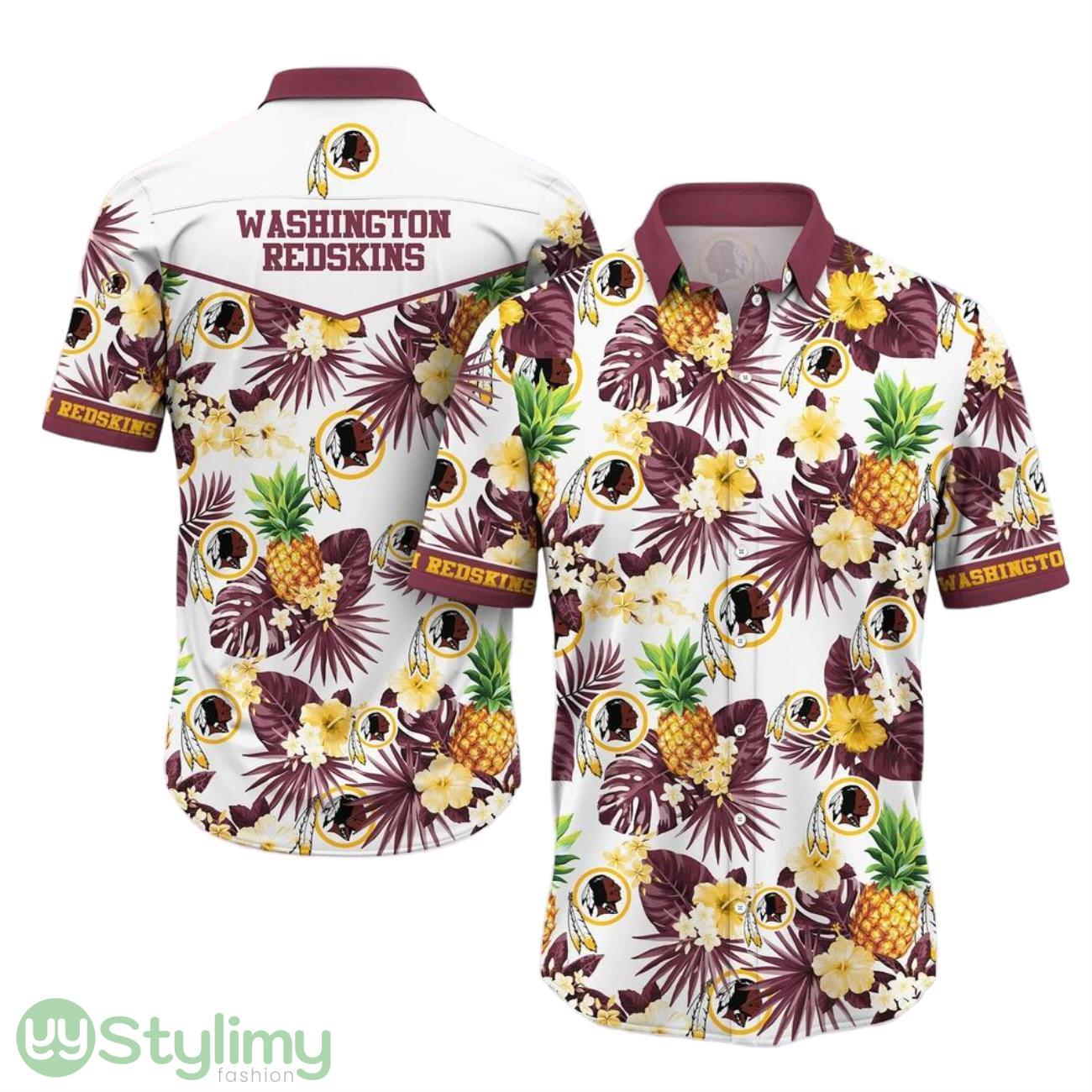 Washington Redskins NFL Hawaiian Shirt Tropical Pattern Graphic Pineaple Hawaii Shirt 2 Washington Redskins NFL Hawaiian Shirt Tropical Pattern Graphic Pineaple Hawaii Shirt Product Photo 1