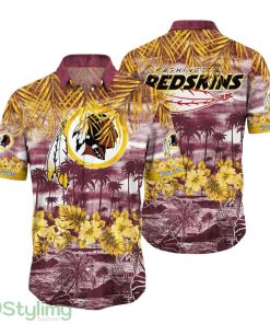 Washington Redskins NFL Hawaiian Shirt Tropical Pattern Summer For Sport Fans Product Photo 1