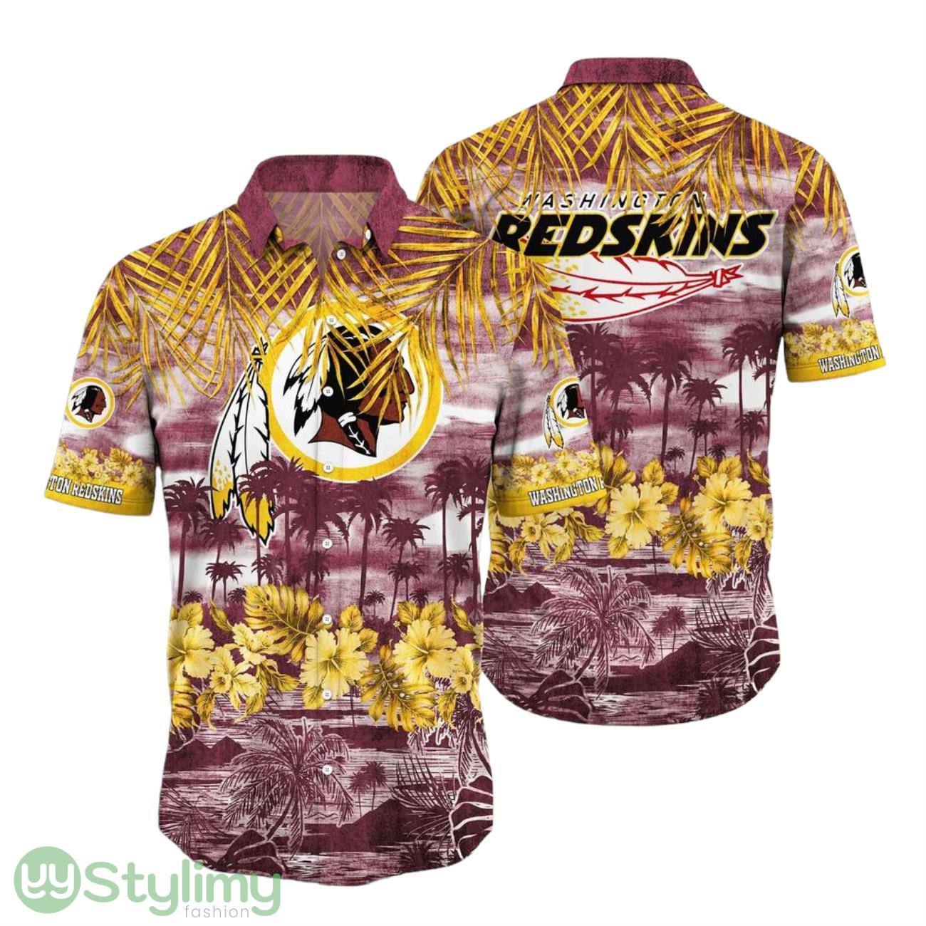 Washington Redskins NFL Hawaiian Shirt Tropical Pattern Summer For Sport Fans 2 Washington Redskins NFL Hawaiian Shirt Tropical Pattern Summer For Sport Fans Product Photo 1