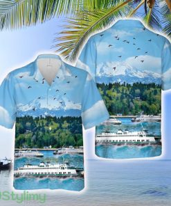 Washington State Ferries MV Tillikum Hawaiian Shirt - Washington State Ferries MV Tillikum Hawaiian Shirt