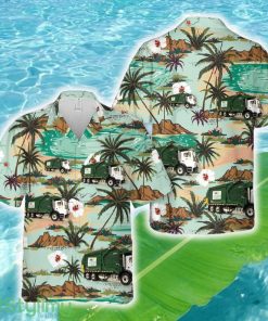 Waste Management Garbage Truck Hawaiian Shirt - Waste Management Garbage Truck Hawaiian Shirt