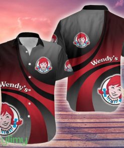 Wendy's Tropical Logo AOP Hawaiian Shirt For Summer - Wendy's Tropical Logo AOP Hawaiian Shirt For Summer