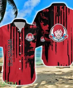 Wendy's Unisex Logo Brand Pattern Hawaiian Shirt Gift Summer For Men Women - Wendy's Unisex Logo Brand Pattern Hawaiian Shirt Gift Summer For Men Women