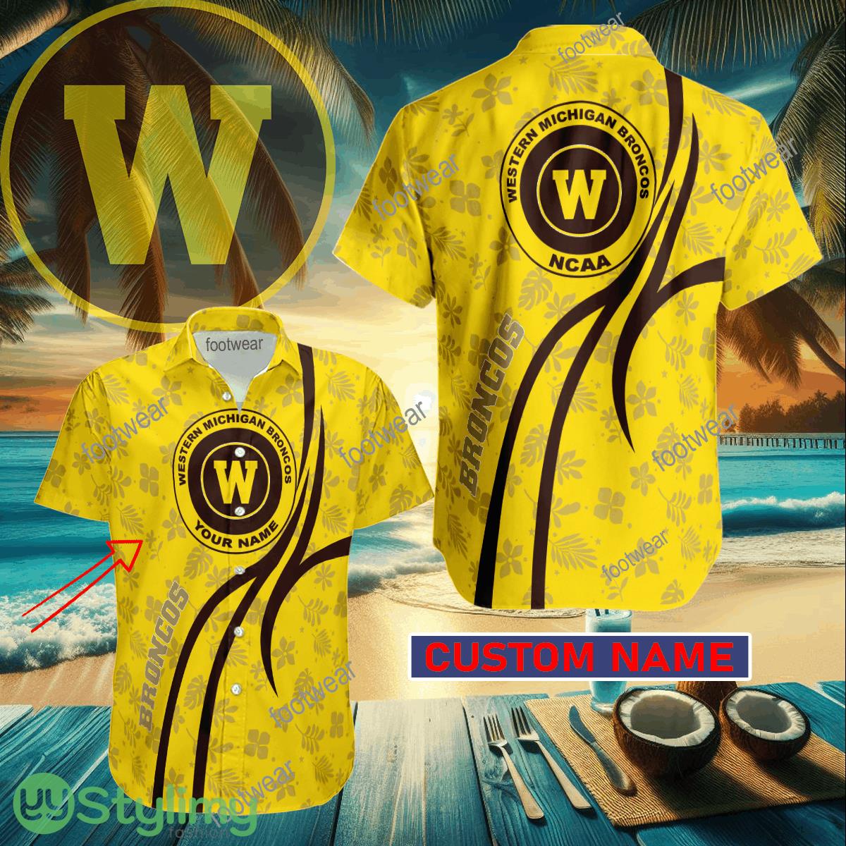 Western Michigan Broncos Custom Name Hawaiian Shirt New For Men Women Fans Gift 2 Western Michigan Broncos Custom Name Hawaiian Shirt New For Men Women Fans Gift - Western Michigan Broncos Custom Name Hawaiian Shirt New For Men Women Fans Gift