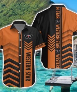 Western Star Orange Hawaiian Shirt Custom Name For Car Lover Product Photo 1