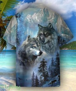 Wolf Couple Best Gift For Animal Lover Hawaiian Shirt For Men Women Product Photo 2