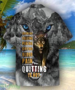 Wolf Quitting Is Not Unisex Short Sleeve Shirts Hawaiian Shirt For Men Women Product Photo 2