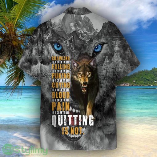 Wolf Quitting Is Not Unisex Short Sleeve Shirts Hawaiian Shirt For Men Women