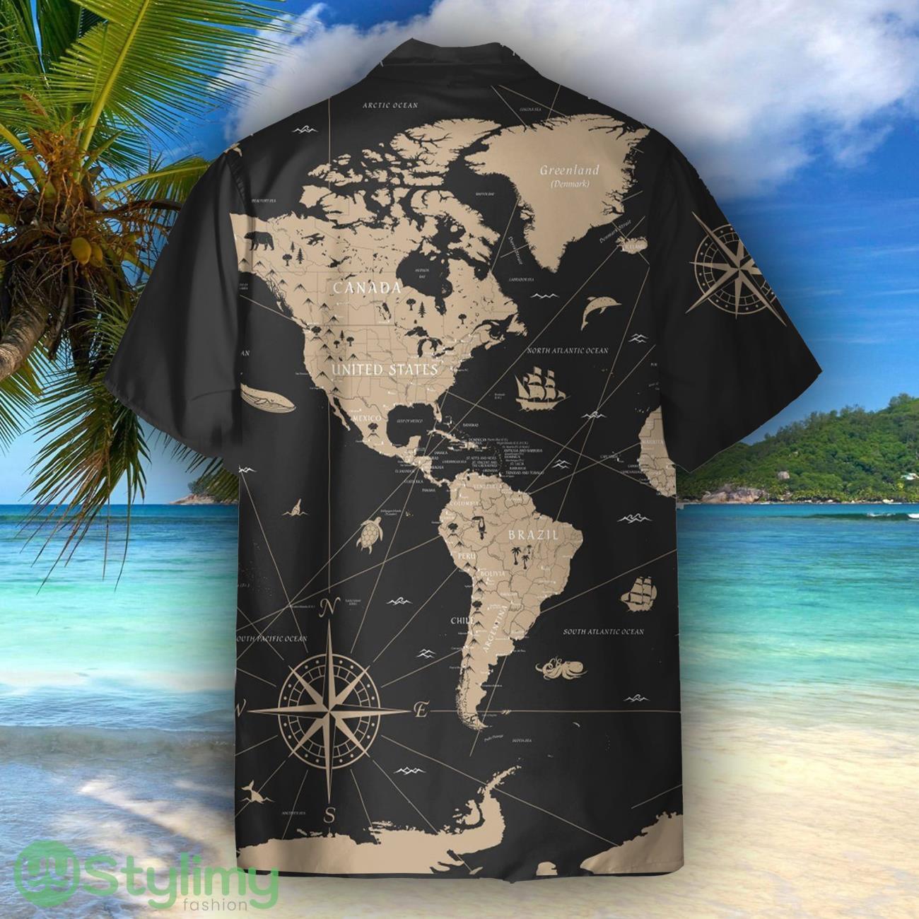 World Map Vintage Unisex Short Sleeve Shirts Hawaiian Shirt For Men Women 2 World Map Vintage Unisex Short Sleeve Shirts Hawaiian Shirt For Men Women Product Photo 2