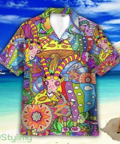 World Of Goats Hippie Unisex Short Sleeve Shirts Hawaiian Shirt For Men Women Product Photo 1