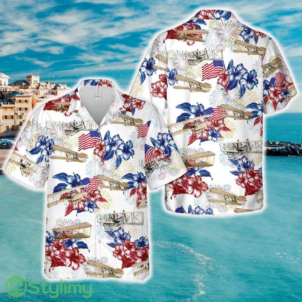 Wright Flyer 4th Of July Hawaiian Shirt 2 Wright Flyer 4th Of July Hawaiian Shirt - Wright Flyer 4th Of July Hawaiian Shirt