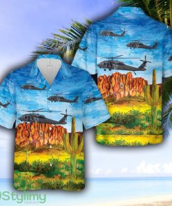 Wyoming Army National Guard UH-60 Black Hawk helicopter Hawaiian Shirt - Wyoming Army National Guard UH-60 Black Hawk helicopter Hawaiian Shirt