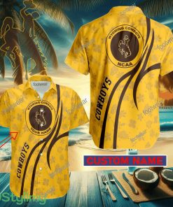 Wyoming Cowboys Custom Name Hawaiian Shirt New For Men Women Fans Gift - Wyoming Cowboys Custom Name Hawaiian Shirt New For Men Women Fans Gift