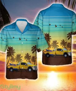 Yellow Dodge Ram Tow Truck Hawaiian Shirt - Yellow Dodge Ram Tow Truck Hawaiian Shirt