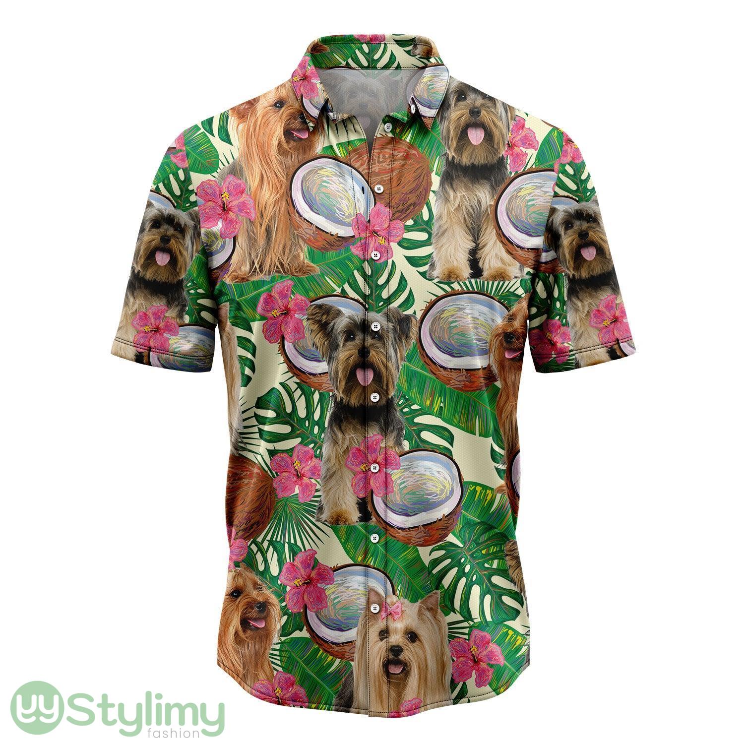 Yorkshire Terrier Tropical Coconut Hawaiian Shirt Short Sleeves Shirt Beach Gift 2 Yorkshire Terrier Tropical Coconut Hawaiian Shirt Short Sleeves Shirt Beach Gift Product Photo 1