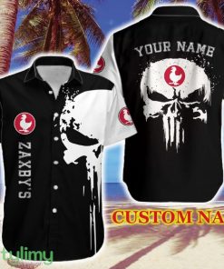 Zaxby's Signature Logo Brand Hawaiian Shirt Skull Gift Summer Custom Name - Zaxby's Signature Logo Brand Hawaiian Shirt Skull Gift Summer Custom Name