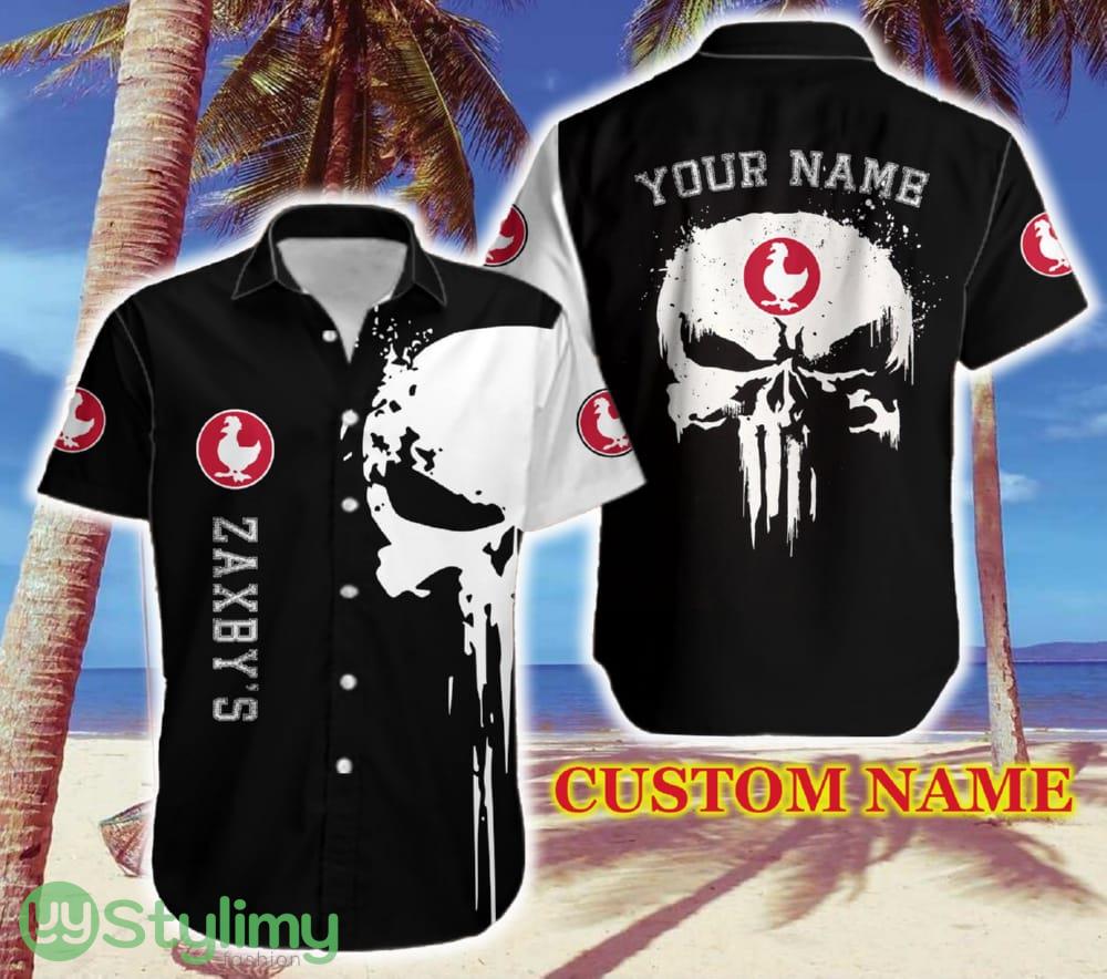 Zaxby's Signature Logo Brand Hawaiian Shirt Skull Gift Summer Custom Name 2 zaxbys signature logo brand hawaiian shirt skull gift summer custom name