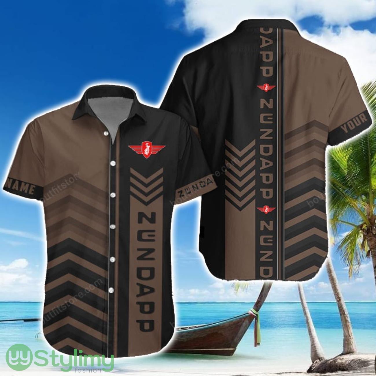 Zundapp Brown Hawaiian Shirt Summer Gift For Men Women Custom Name 1 Zundapp Brown Hawaiian Shirt Summer Gift For Men Women Custom Name Product Photo 1