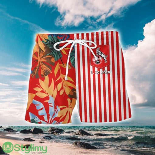 1. FC Koln Aloha 3D Hawaiian Shirt And Shorts Summer Vacation Gift Product Photo 2