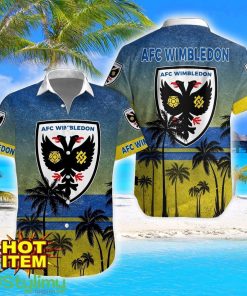 AFC Wimbledon Tropical Aloha Hawaiian Shirt And Shorts Product Photo 1