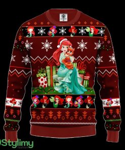 Airel Mermaid Ugly Christmas Sweater Red Brown For Men And Women 3D Printed Product Photo 1