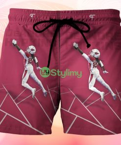 Arizona Cardinals Deandre Hopkins4 Beach Hawaiian Shorts For Men Trending Summer Product Photo 1