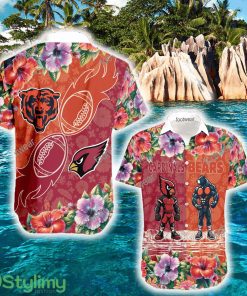 Arizona Cardinals VS Chicago Bears Vacation All Over Print Hawaiian Shirt For Summer - Arizona Cardinals VS Chicago Bears Vacation All Over Print Hawaiian Shirt For Summer