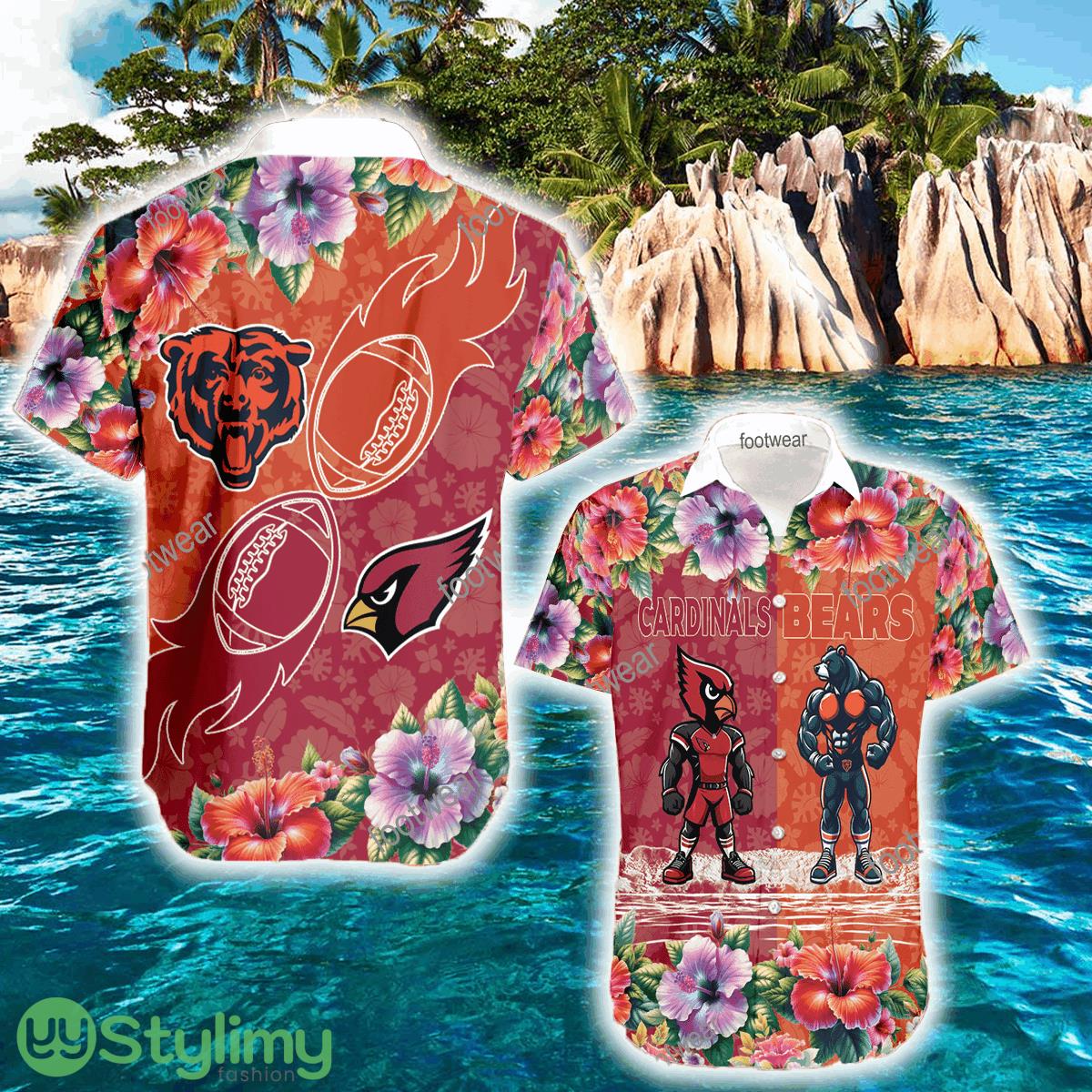 Arizona Cardinals VS Chicago Bears Vacation All Over Print Hawaiian Shirt For Summer 2 Arizona Cardinals VS Chicago Bears Vacation All Over Print Hawaiian Shirt For Summer - Arizona Cardinals VS Chicago Bears Vacation All Over Print Hawaiian Shirt For Summer