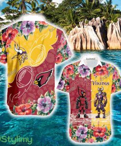 Arizona Cardinals VS Minnesota Vikings Beach New All Over Print Hawaiian Shirt Men And Women Gift - Arizona Cardinals VS Minnesota Vikings Beach New All Over Print Hawaiian Shirt Men And Women Gift
